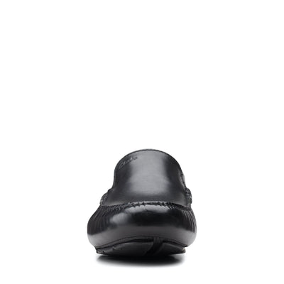 Mens - Markman Plain Black Leather