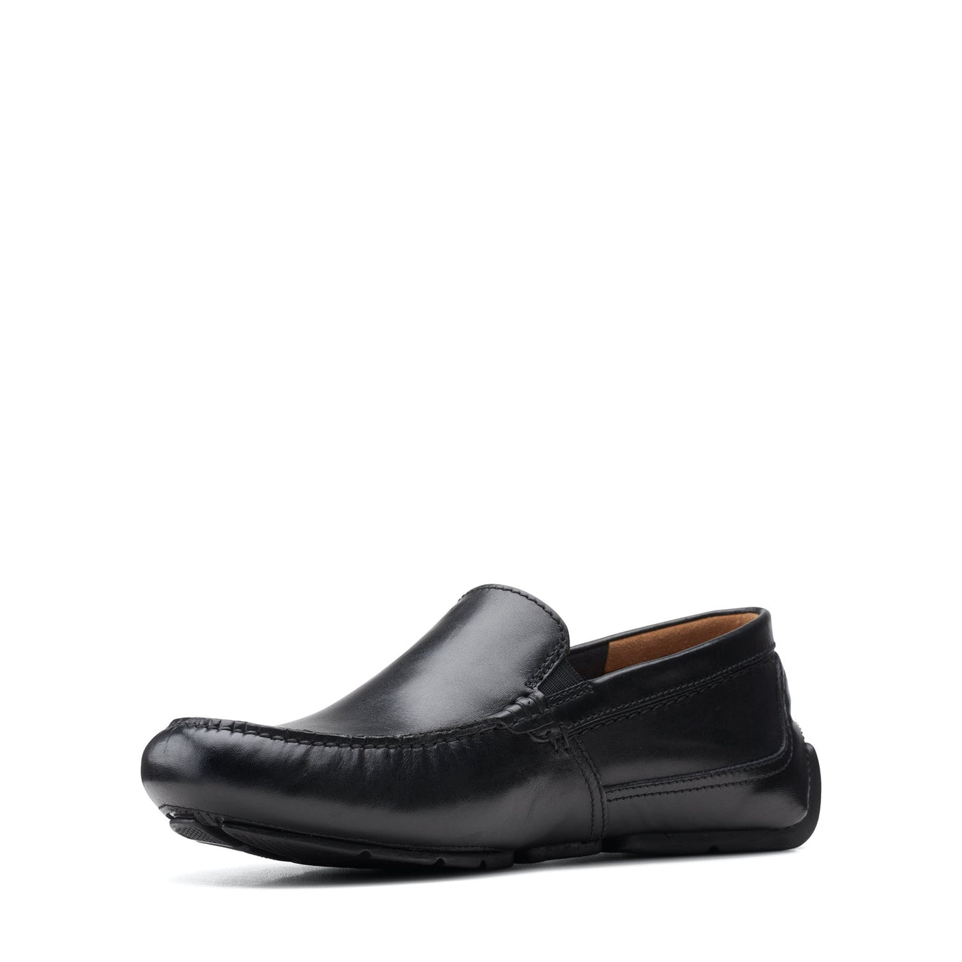 Mens - Markman Plain Black Leather