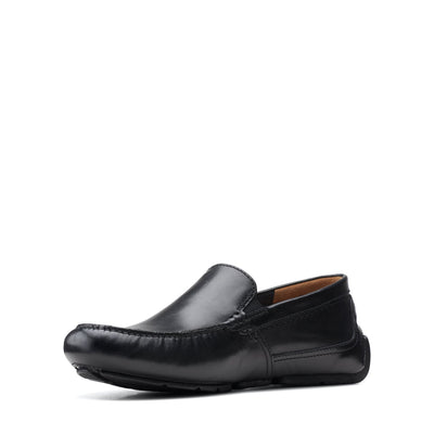 Mens - Markman Plain Black Leather