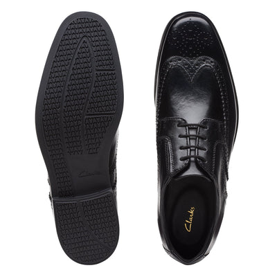 Mens - Howard Wing Black Leather