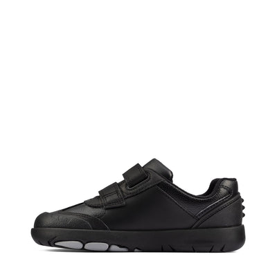 Boys - Rex Stride Kid Black Leather