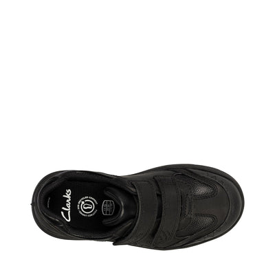 Boys - Rex Stride Kid Black Leather