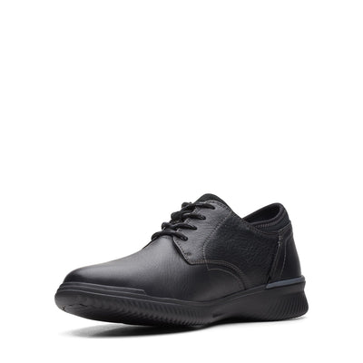 Mens - Donaway Plain Black Leather
