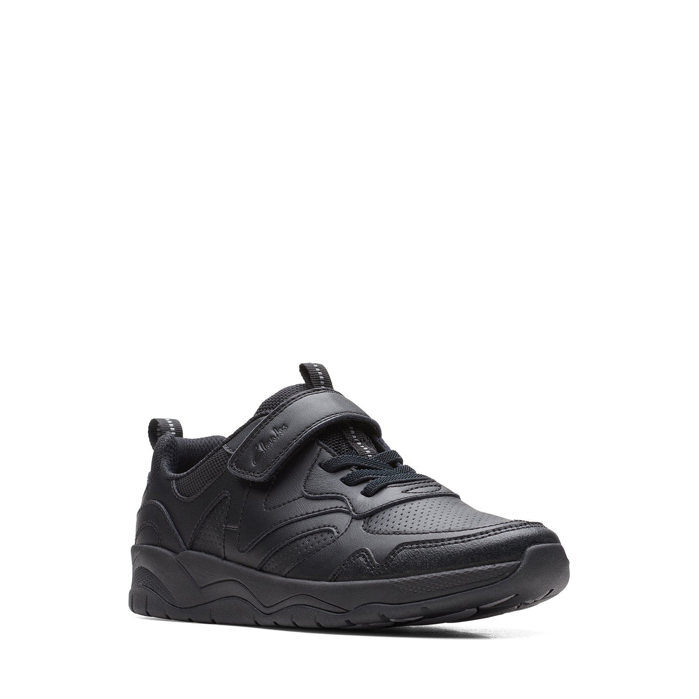 Boys - ClowderSprint Older Black Leather