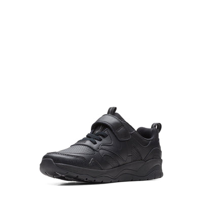 Boys - ClowderSprint Older Black Leather