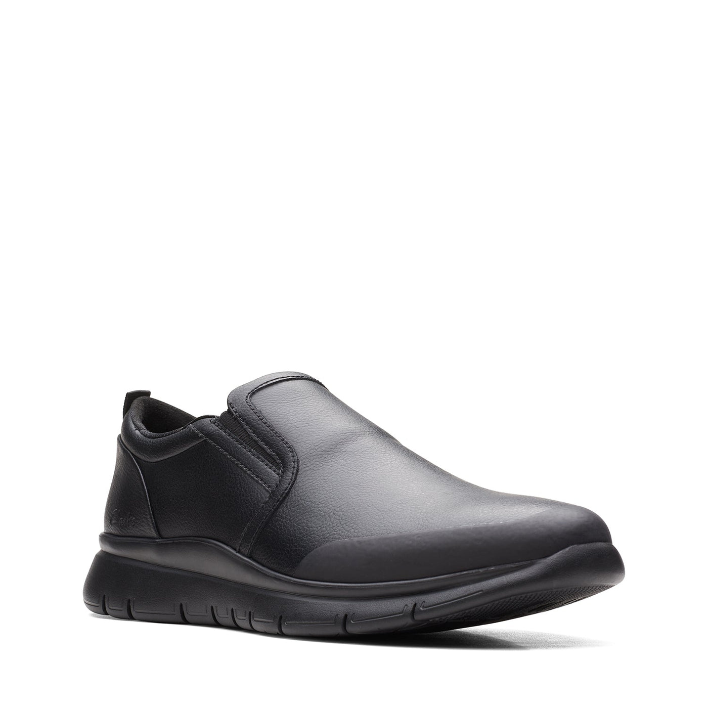 Mens - LT Slip Black Leather