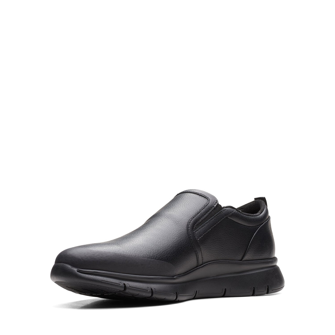 Mens - LT Slip Black Leather