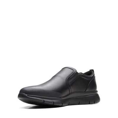 Mens - LT Slip Black Leather