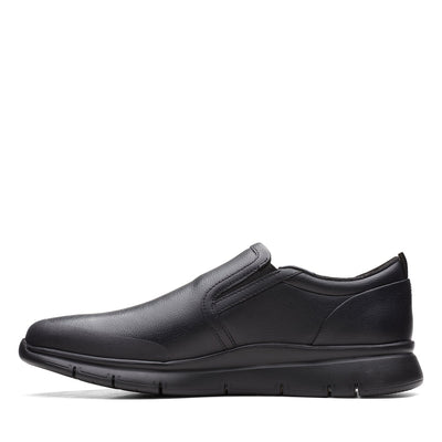 Mens - LT Slip Black Leather