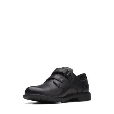 Boys - Scala Pace Older Black Leather