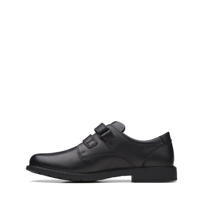 Boys - Scala Pace Older Black Leather