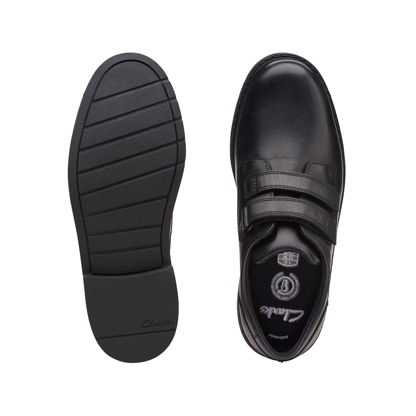 Boys - Scala Pace Older Black Leather