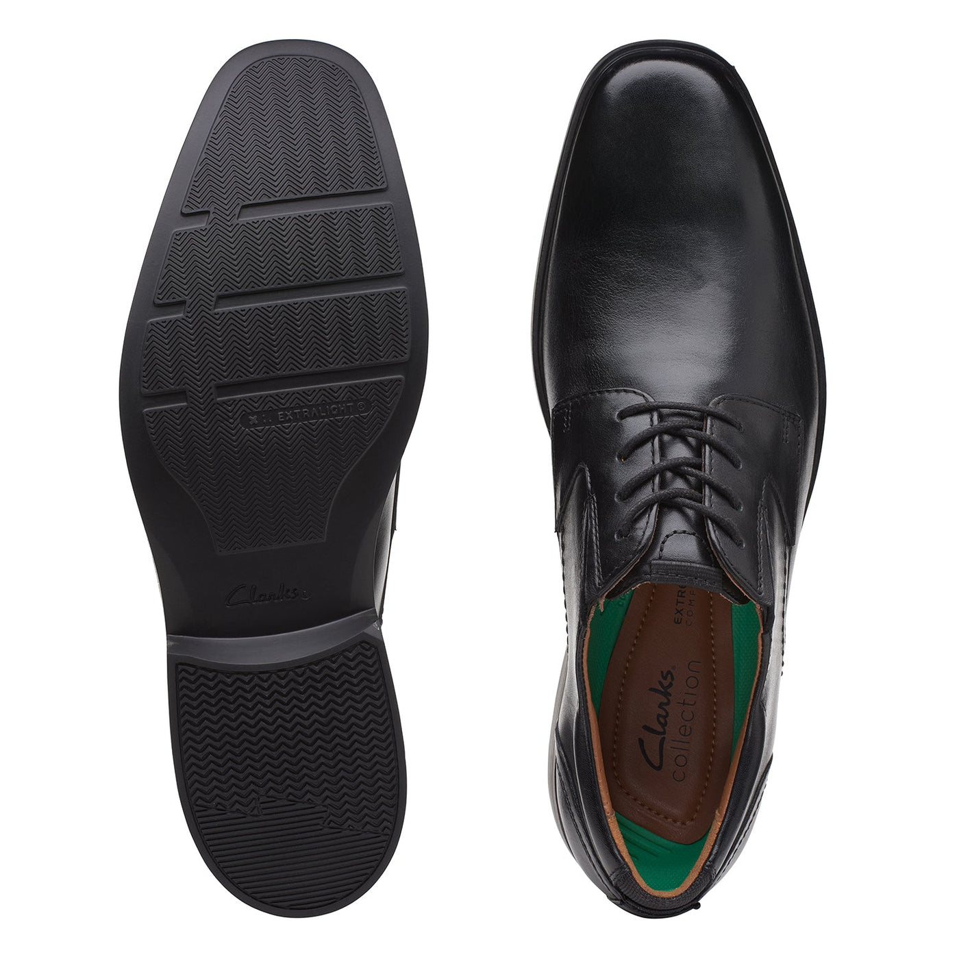 Clarkslite Low Black Leather