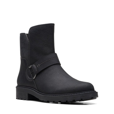 Womens - Opal Rose Black Leather