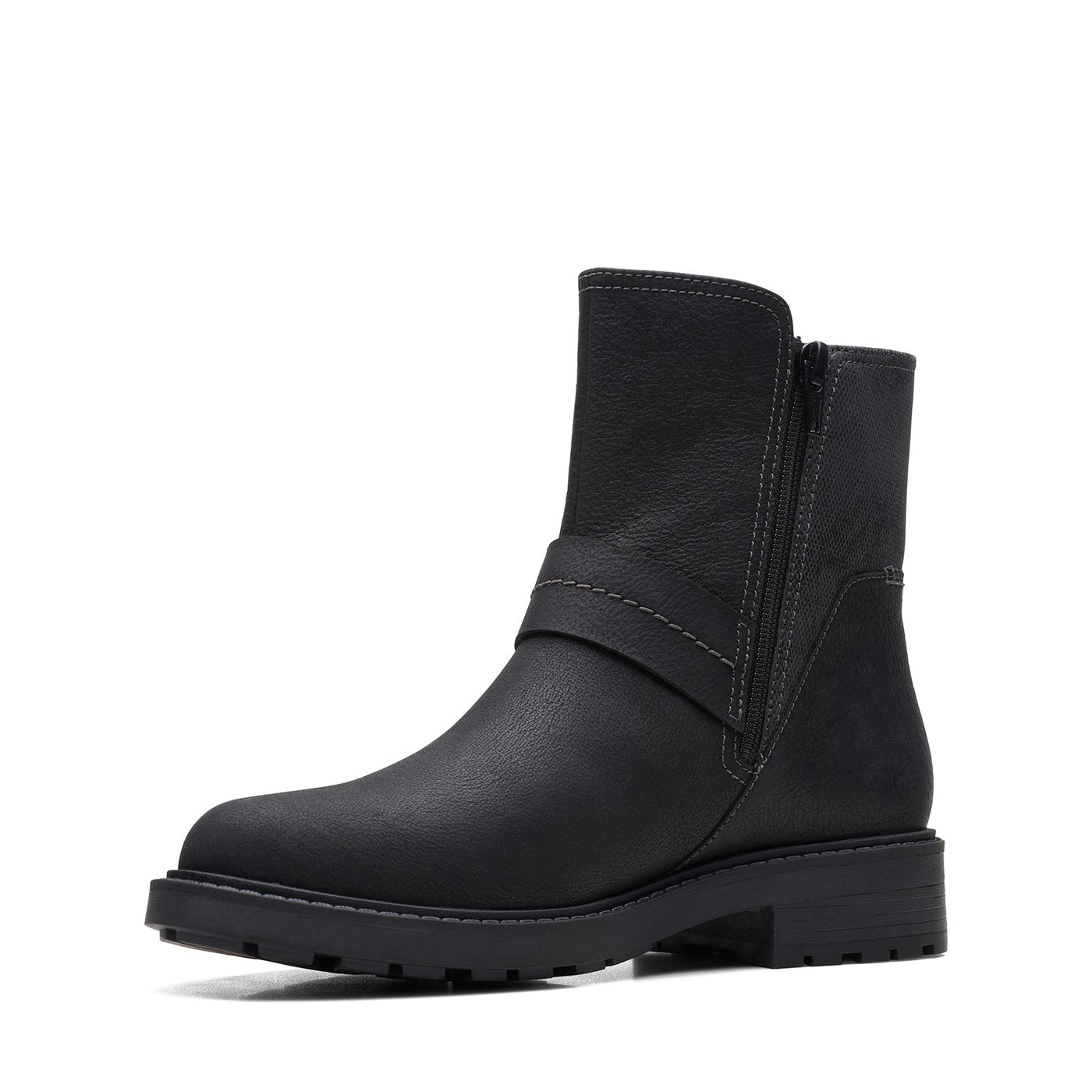 Womens - Opal Rose Black Leather