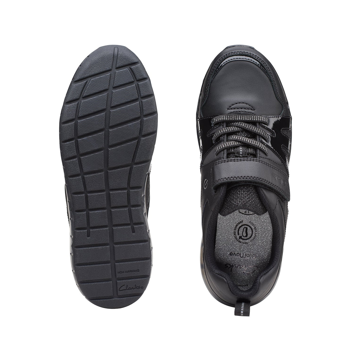 Girls - Spark Glow Older. Black Combi