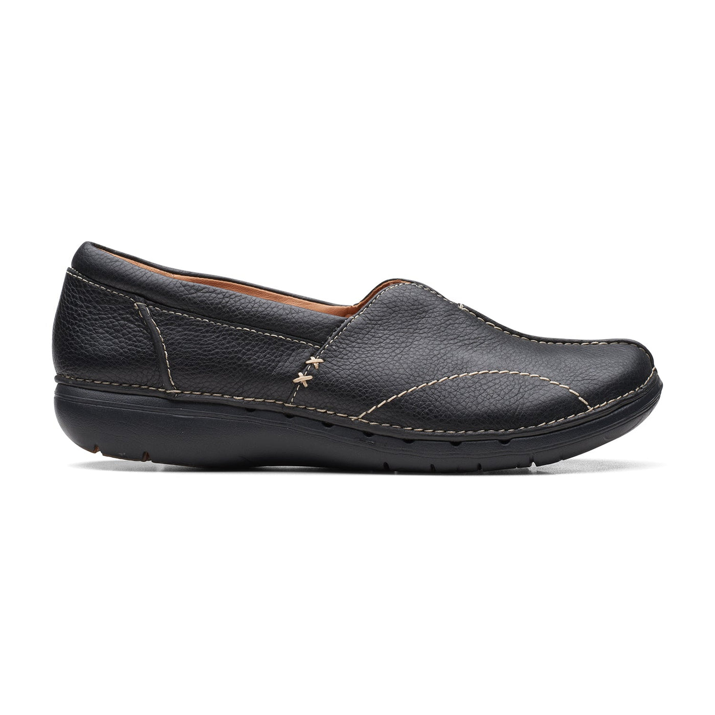 Un Loop Stride Black Leather