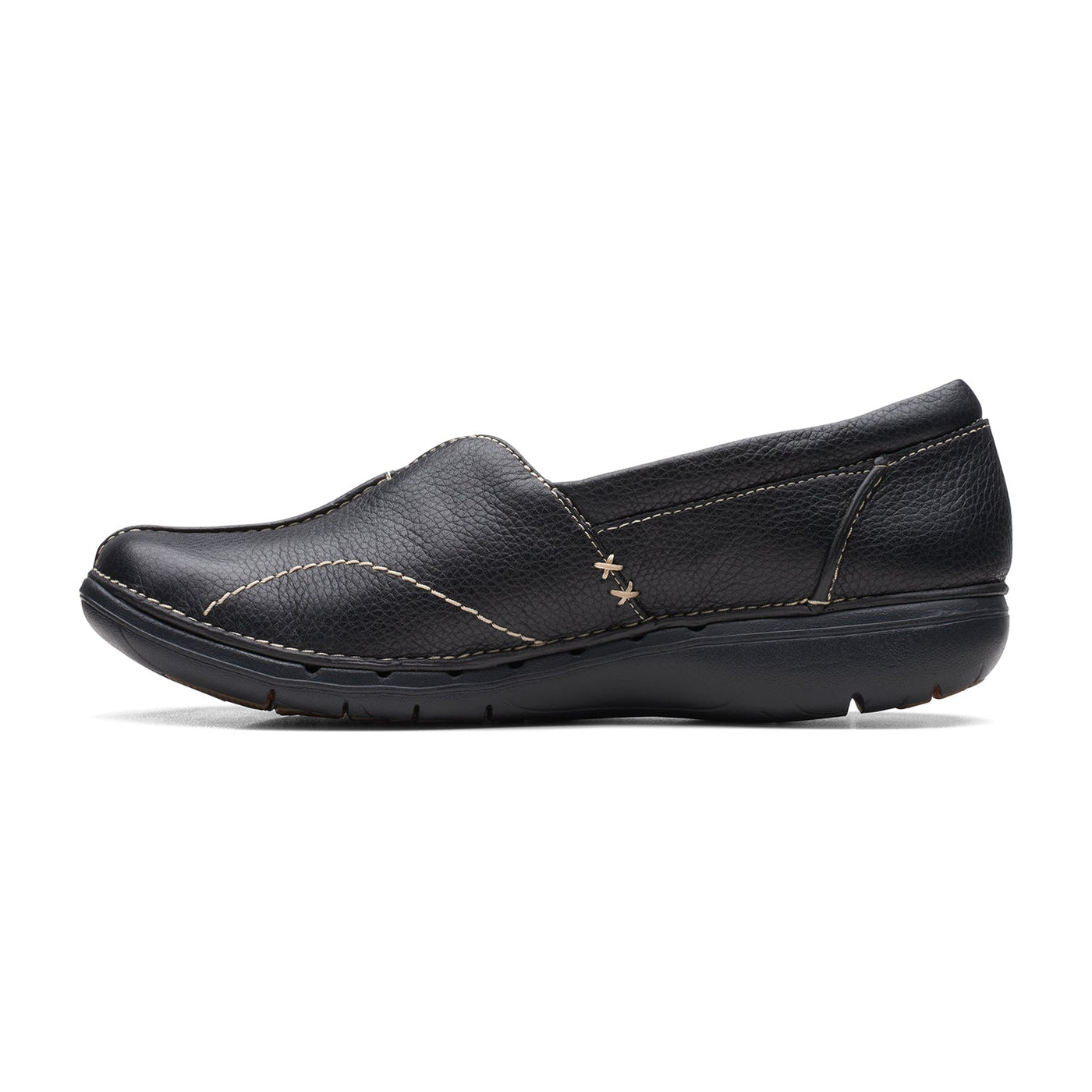 Womens - Un Loop Stride Black Leather