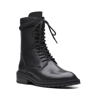 Womens - Tilham Lace Black Leather