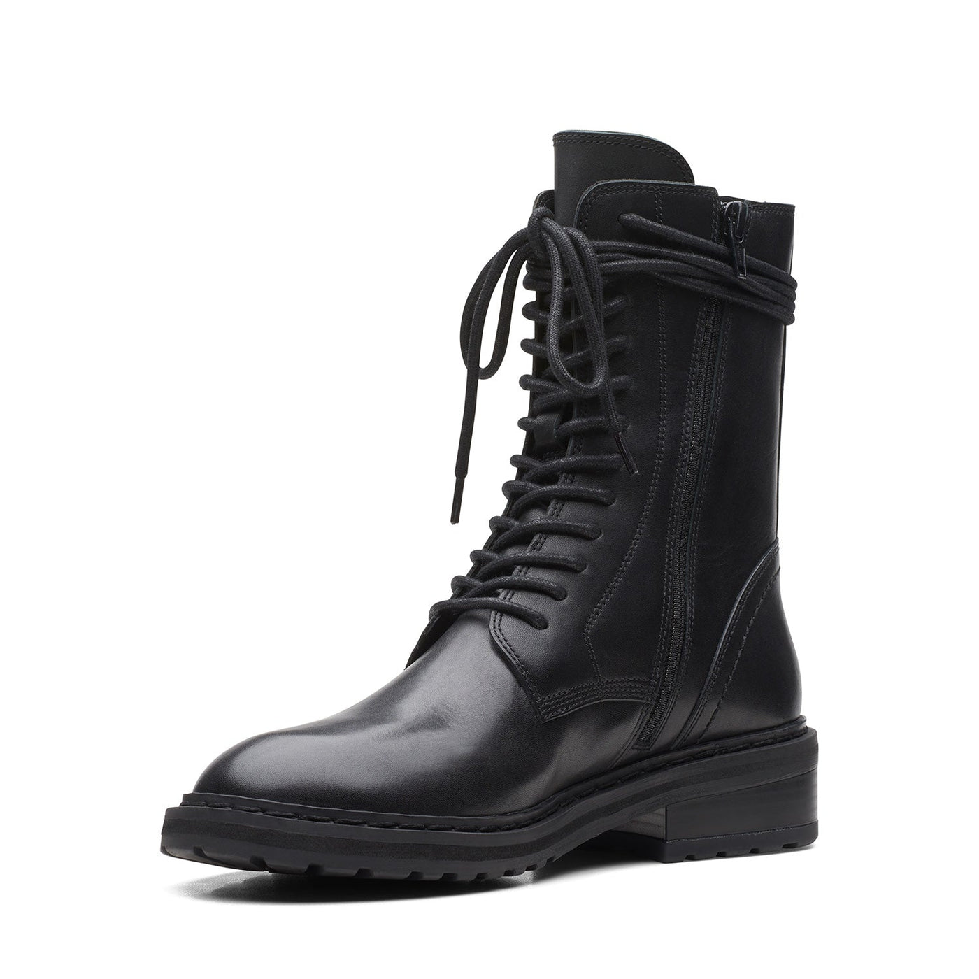 Womens - Tilham Lace Black Leather