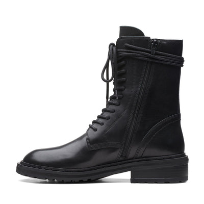 Womens - Tilham Lace Black Leather