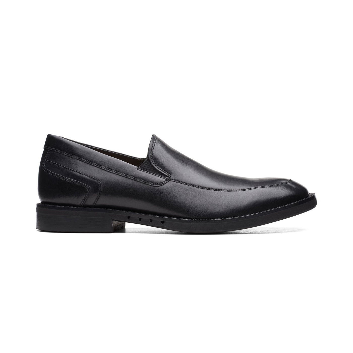 Un Hugh Step Black Leather