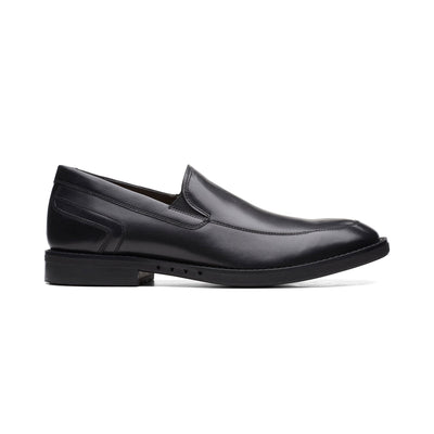 Un Hugh Step Black Leather