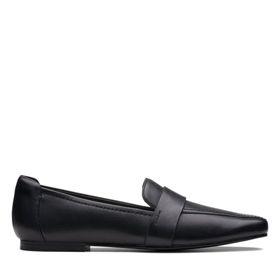 Womens - Seren Flat Black Leather