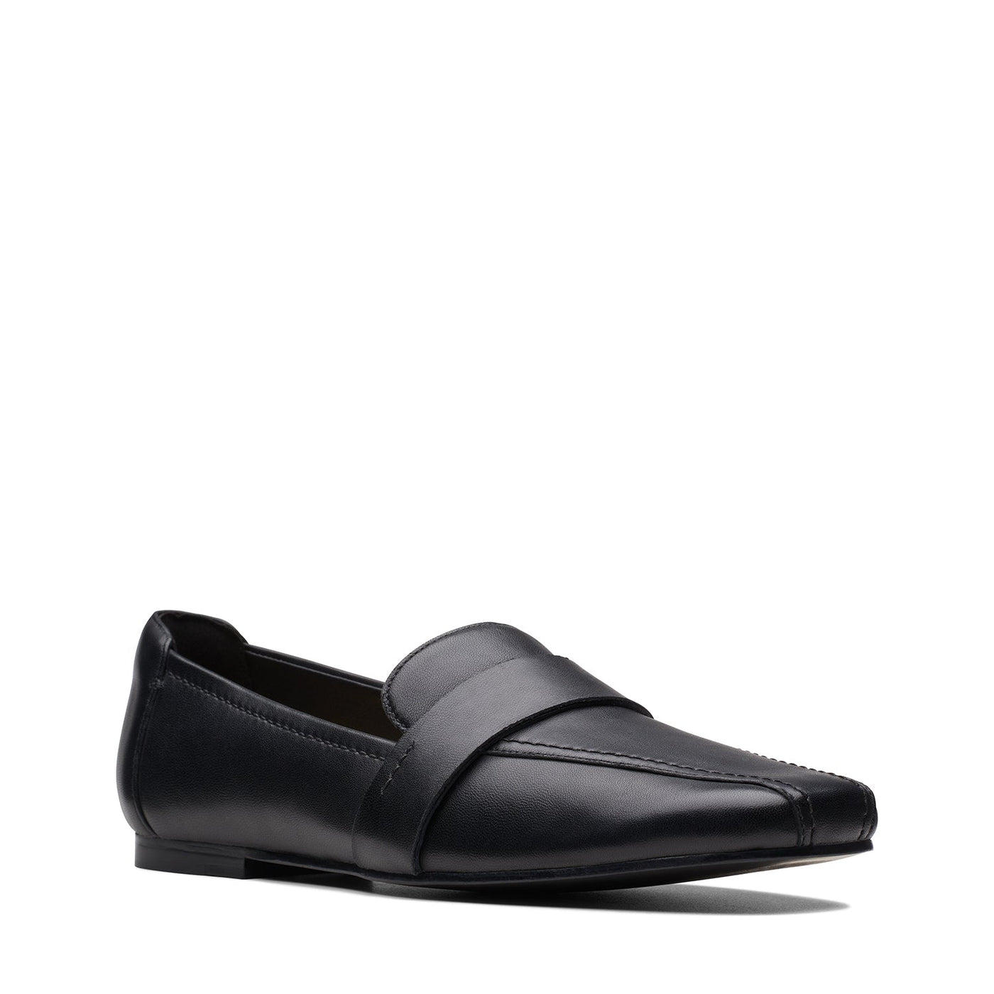 Womens - Seren Flat Black Leather
