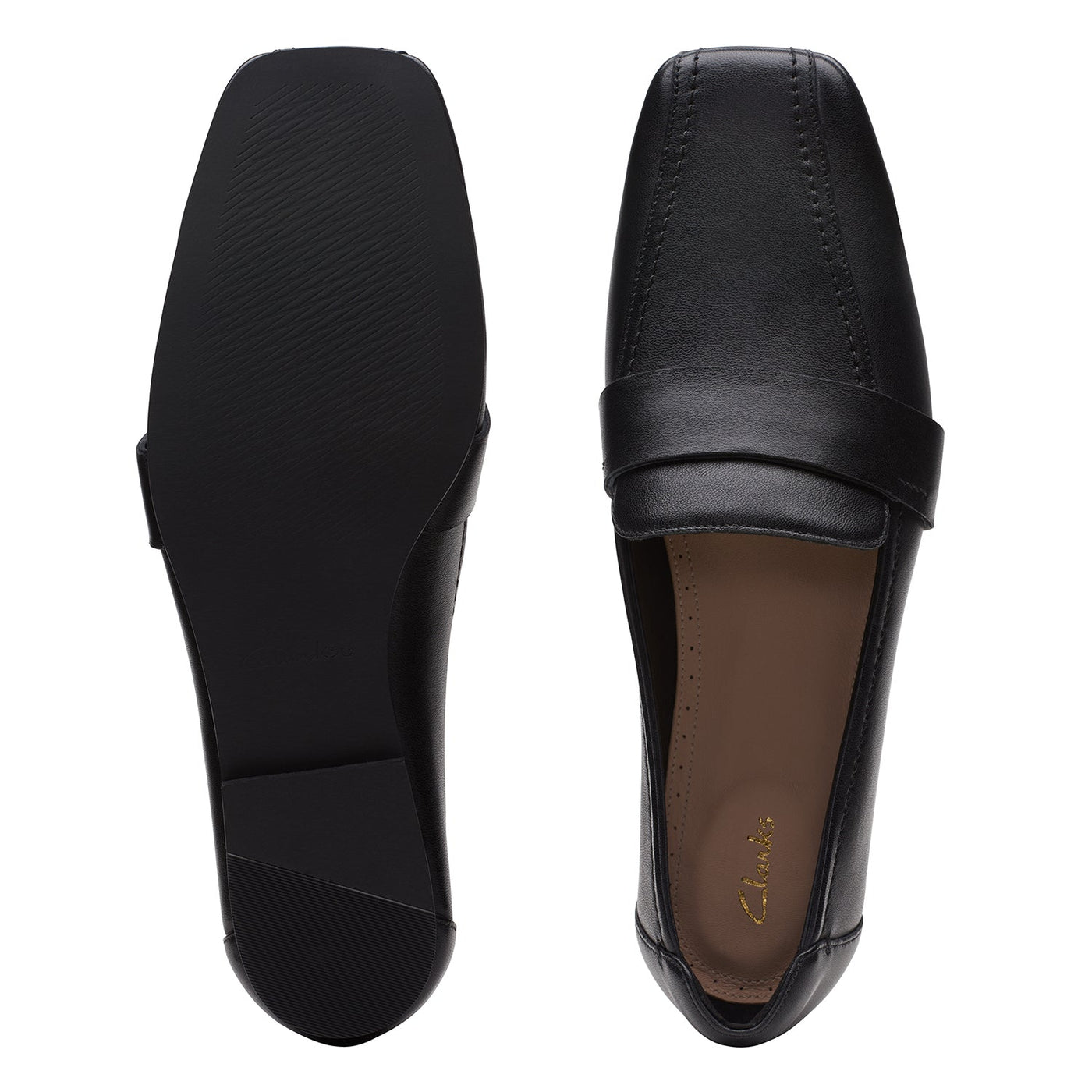 Womens - Seren Flat Black Leather