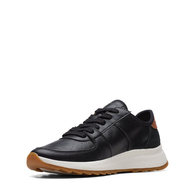 Womens - DashLite Run Black Leather