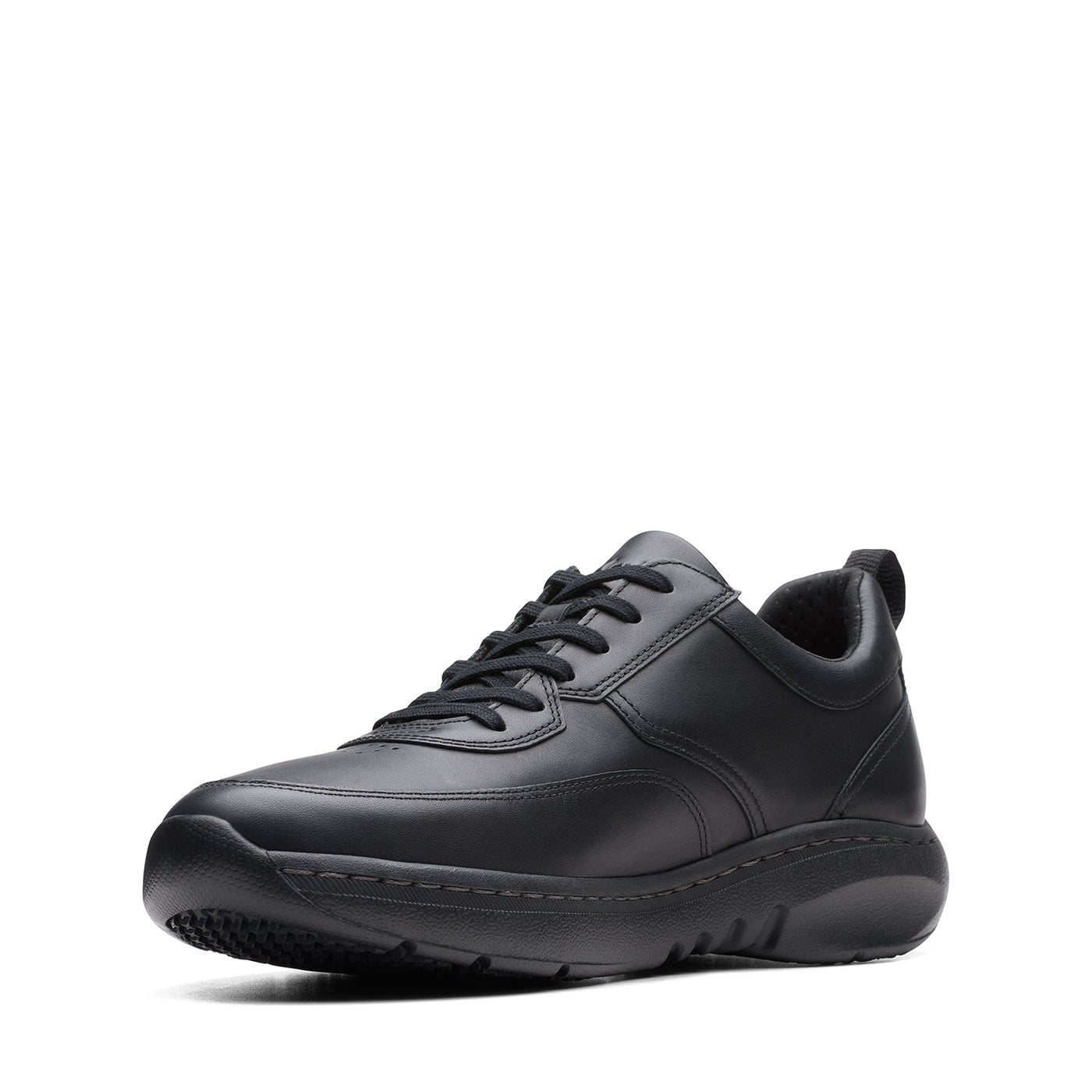 Clark Pro Mens - Clarks Pro Lace Black Leather – Clarks Bahrain