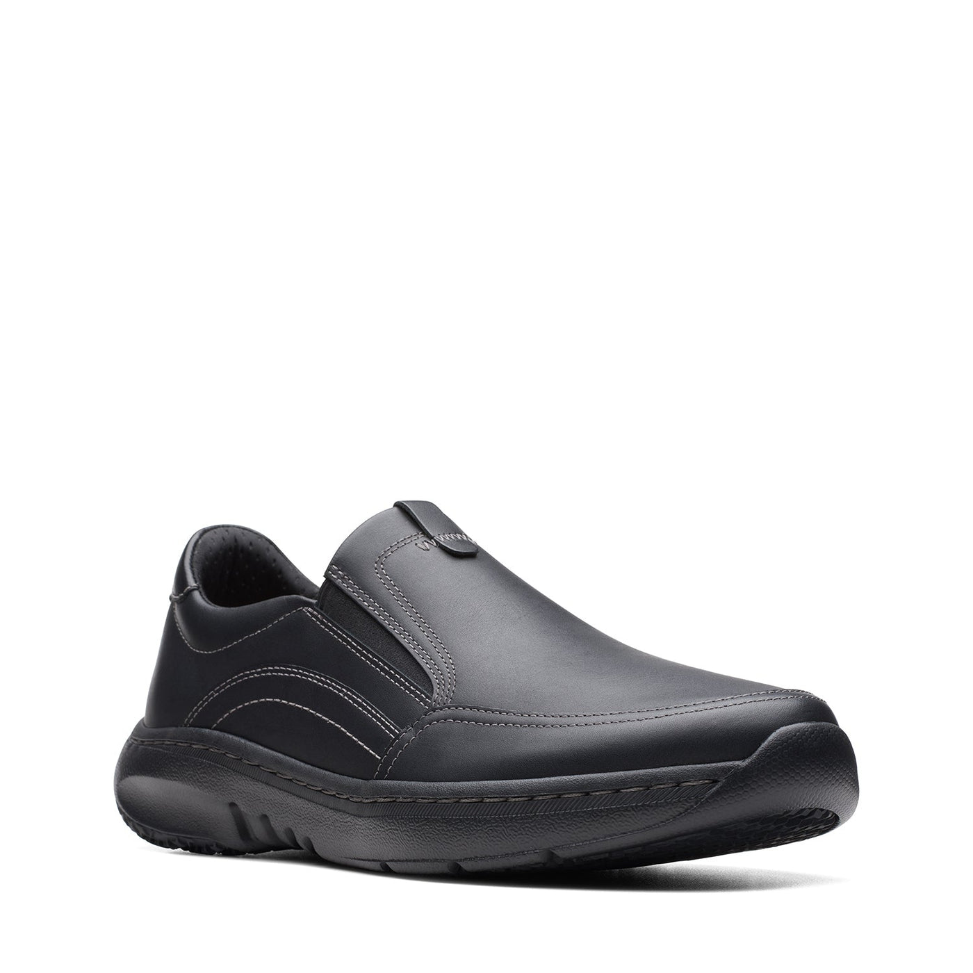 Mens - Clarks Pro Step Black Leather