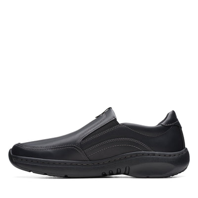 Mens - Clarks Pro Step Black Leather