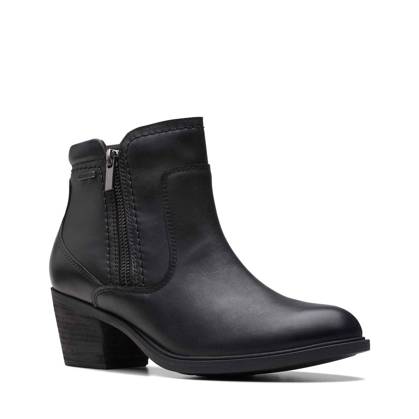 Womens - Neva Zip WP Black Leather