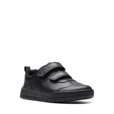 Boys - Kick Pace Kid Black Leather