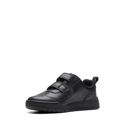 Boys - Kick Pace Kid Black Leather