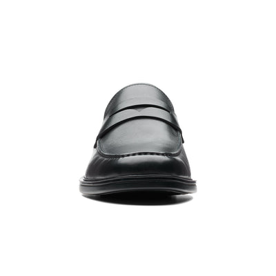 Mens - Un Aldric Step Black Leather