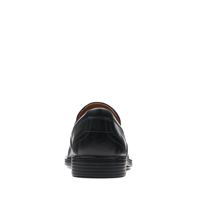 Mens - Un Aldric Step Black Leather